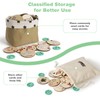Joyreal Wooden Visual Schedule for Kids - Three Rows Hanging