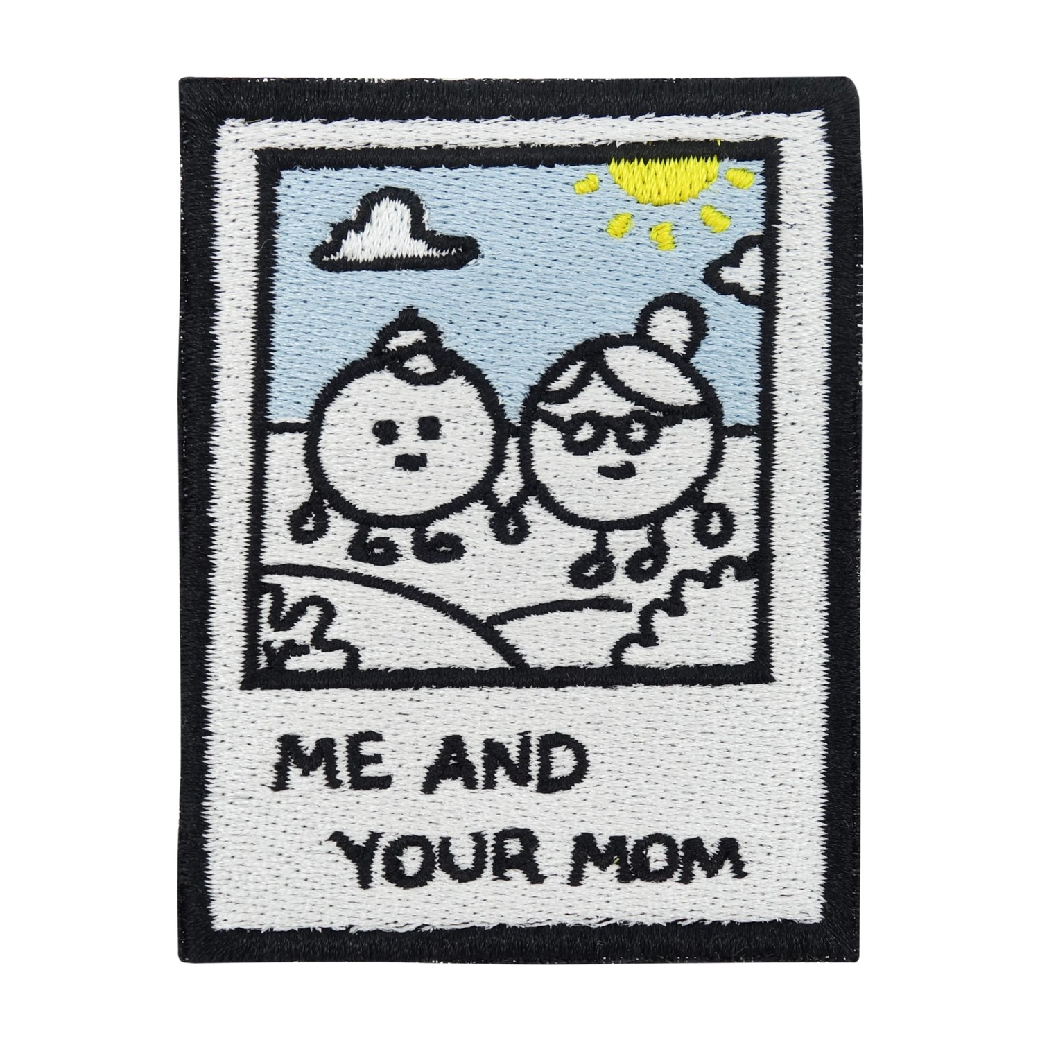 Finally Home Velcro Patch - Me and Your Mom | Velcro Patch Funny, Retro ...