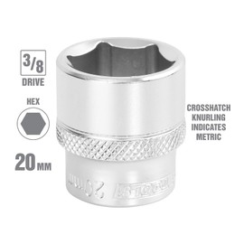 3/8DR SCKT 6PT 20MM
