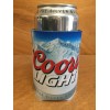 Coors Light Koozie Silver Bullet Rockies Blue Bottle Can -