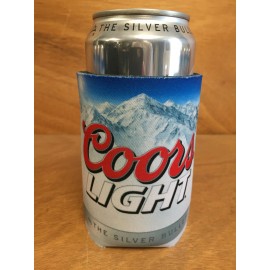 Coors Light Koozie Silver Bullet Rockies Blue Bottle Can - One (1) - New & F/S