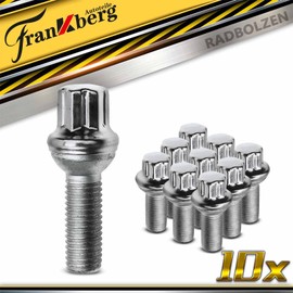 Frankberg 10 x Wheel Bolts Wheel Bolts Front Rear Compatible with C-Class 2007-2021 E-Class 2002-2016 S-Class 2005-2013 SLC 2016-2021 SLK 2011-2021 Replace# 0009905107