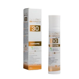 SKIN PRO Protector Solar Facial con Color 30 FPS en Formato Gel |Rápida Absorción con Efecto Humectante | Protegete de los Rayos UVA, UVB y Aparatos con Pantallas | Para Pieles Mixtas Grasas | 50 gr