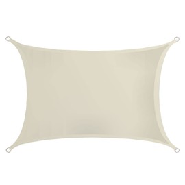 AMANKA 98% UV Protection: 2 x 3 Sun Sail, Waterproof, Rectangular, Sun Protection for Balcony, Patio Roof, Privacy Screen, Garden, Sun Canopy, Pergola, Pool, Trampoline, Caravan, Sun Protection,