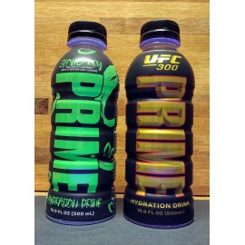 PRIME HYDRATION DRINK 2-Pack Rare UFC 300 &  Glowberry  Unopened Lot