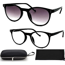 BillyJoe Nearsighted Distance Driving Myopia Glasses Men Women (2 Pair) Shortsighted UV Blue Light Blocking Outdoor Glasses (-2.00)