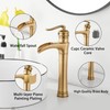 Antique Brass Waterfall Bathroom Faucet GGStudy Single Handle One Hole