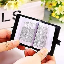 Miniature Holy Bible Keychain, Black Scripture Pendant with Cross Charm, Key Ring and Bag Accessory