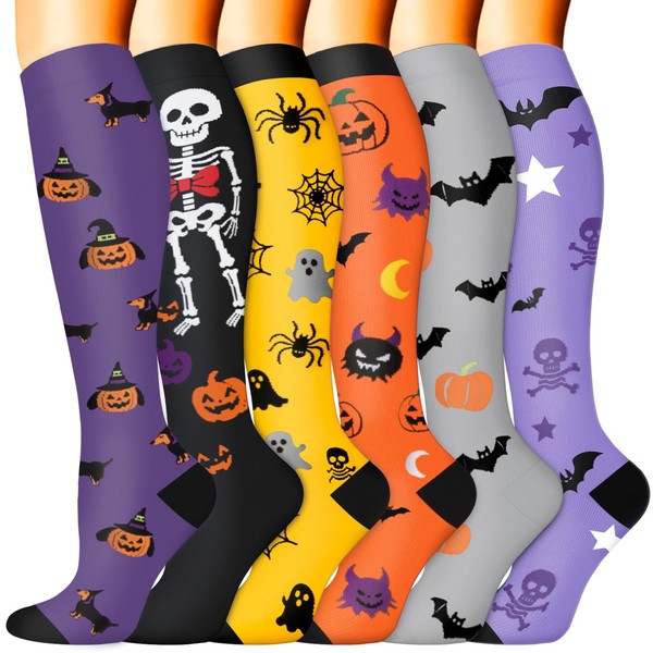 Sooverki Compression Socks for Women Men Circulation 6 Pairs-Best Compression