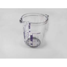 Tredoni 1100ml/1kg Sugar/Flour Measuring Cup/Jug, Non Slip Base Acrylic Plastic Pitcher