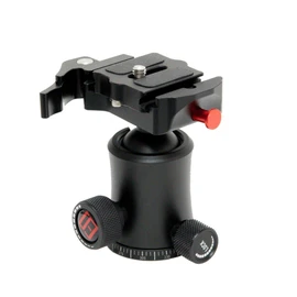 iFootage 824837 Ball Head, Komodo M30 BALL HEAD Freedom Head Head Arca Swiss Compatible Quick Shoe Compatible with Video Heads, 360 Degree Rotation, Diameter 1.2 inches (30 mm), Aluminum Alloy, Load