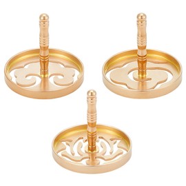 WEBEEDY 3 Styles Incense Press Mold Chinese Incense Burner Making Tools Brass Incense Ash Press Mold Golden Incense Powder Press Mold Kit DIY Fragrance Accessories Gift for Incense Enthusiasts