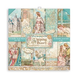 Stamperia International Scrapbooking Pad-Double Face-Sleeping Beauty, Various, 12 x 12 inches