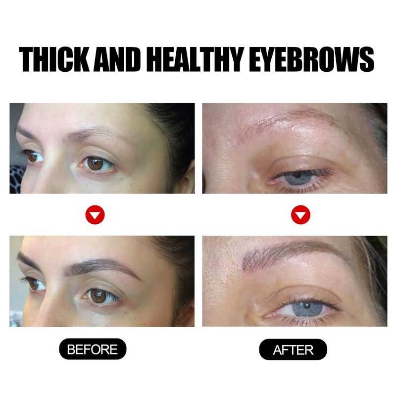 Rice Eyebrow Growth Serum, Natural Oil for Darkening and Thickening
