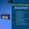 KD1MU 12AH LiFePO4 Battery with 20A Power Panel (BMS) and