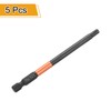 sourcing map 5pcs T27 Torx Head Screwdriver Bit 4" (100mm)