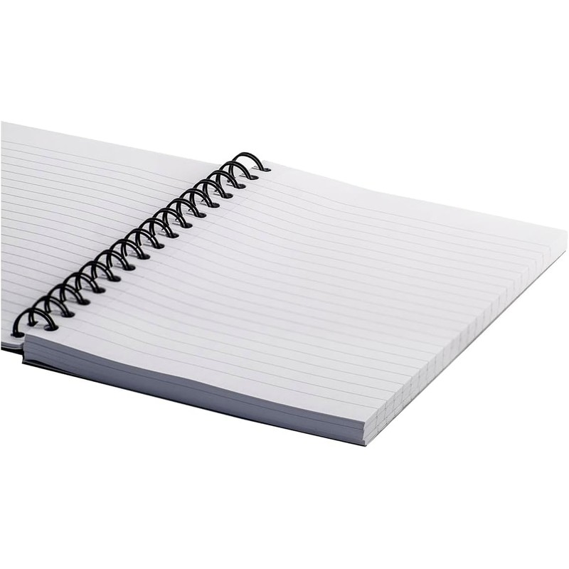 Booghe A5 Lined Jotter Notepad - Cover Wire-Bound Notepads with