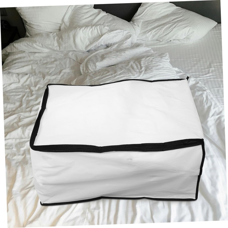 ABOOFAN 2pcs Transparent Quilt Storage Bags with Zipper Compression Organizers
