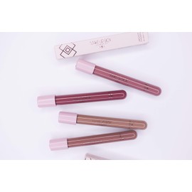 MUBOX 5 Labiales Matte Larga Duración tonos Nude Collection lip gloss endless Matte 12-horas Touch-proof libres de plomo, conservadores y parabenos,cruelty free