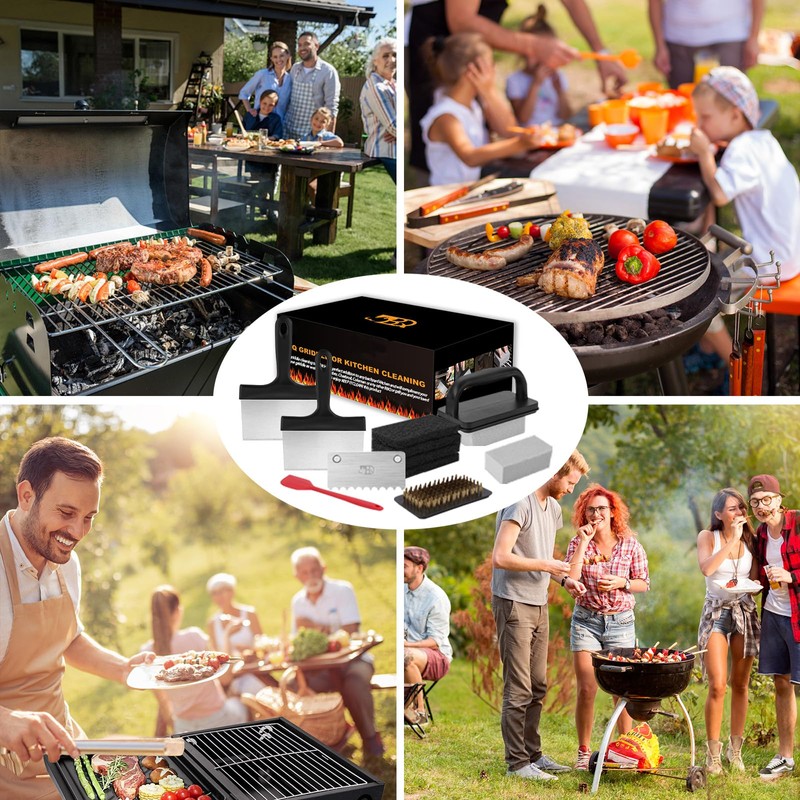 heluqu 14 Pcs Griddle Cleaning Kit for Blackstone, Flat Top