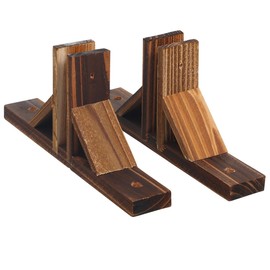 Angoily 2Pcs Solid Wood Garden Fence Base Stand Holder 11.02 X 5.11 X 1.77 in Fence Support Feet for Yard Outdoor Patio Divider Privacy Screening Easy Reinforcement