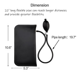 SOUTH SILK Commercial Grade Air Wedge Pump Professional Leveling Kit & Alignment Tool Inflatable Shim Bag, 440 LB Rating, 19.7In long hose, Large Size, 2 Pack