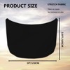 Punejapur Black Flag Car Hood Cover 3.5X5Ft Black Car Bonnet