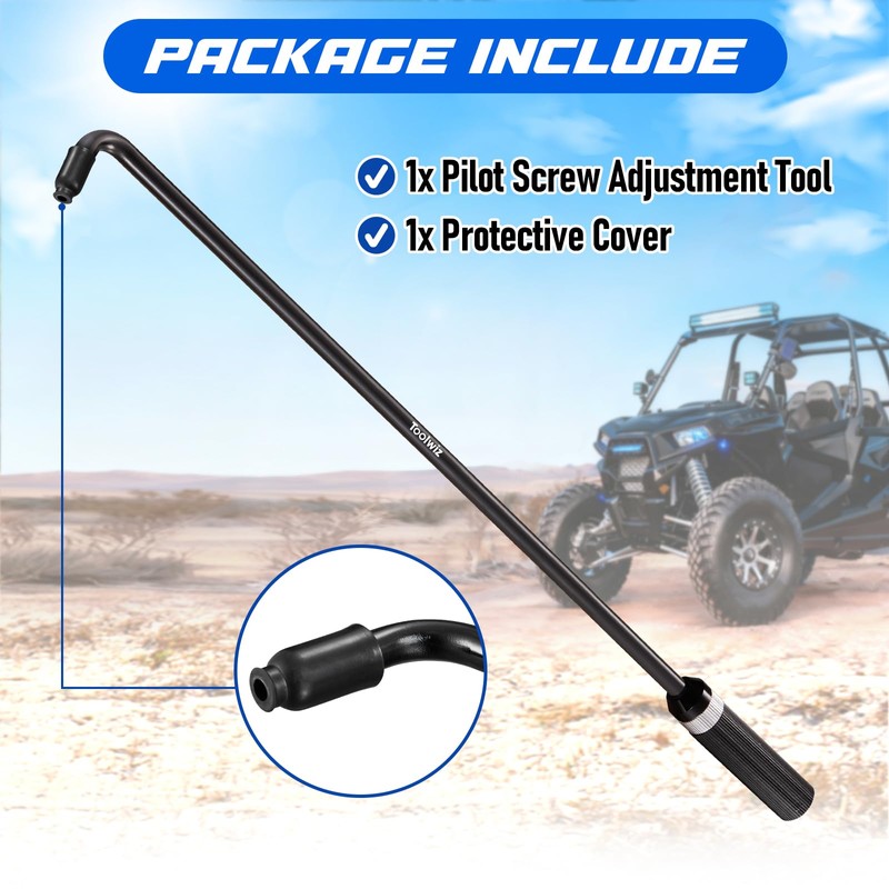 Toolwiz Pilot Screw Adjustment Tool with 110° Angled Head, 16.34"