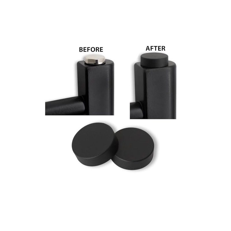 Turkish Zone Two Black Cover Cap for Towel Rail Radiator