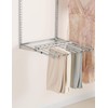 Rubbermaid Sliding Pant Rack Titanium Metal