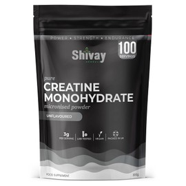 Micronised Creatine Monohydrate Powder 300g – 100 Servings – 100% Pure Vegan Creatine – Unflavoured – Premium Micronised Formula – Packed in The UK Shivay Herbals