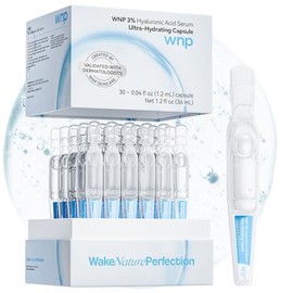 WNP Sérum De Ácido Hialurónico Al 3% Para El Rostro Con Hidratación Multicapa 4D | Sérum Antiedad Ultra Hidratante | Hidratante Para Piel Seca Y Sensible | Cuidado Facial Previo Al Maquillaje | 30 Via