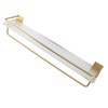 50cm Shower Caddy Wall Mount Shelf with Towel Hanger Acrylic