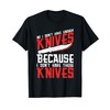 Knife Collector Storage Case Box Knife Collecting Collection T-Shirt