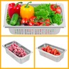 Hotel Pans, 2-Pack 1/3 Size Stainless Steel Perforated Steam Table