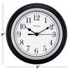 Westclox Quartz Movement Round Wall Clock, Contemporary Analog Design, Battery-Powered