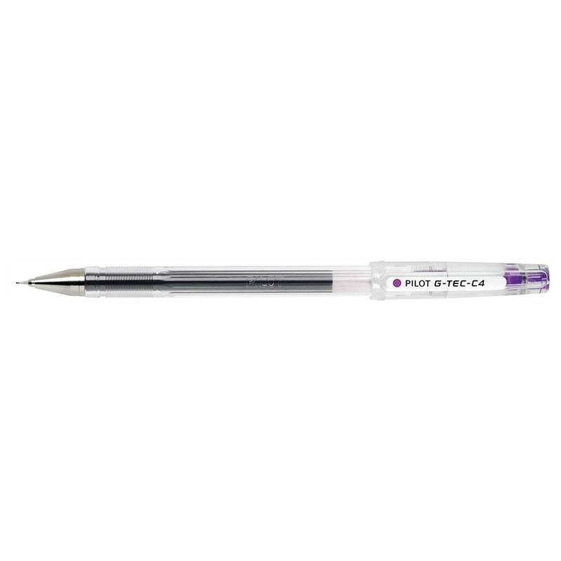 Pilot G-TEC-C4 Gel Ink Rollerball Pen Ultra Thin Tip 0.4mm