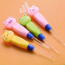 LED Animal Character Ear Pick for Baby Ear Cleaning LED Character Ear Pick 50ea