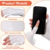 6 pares de guantes blancos sin dedos, guantes hidratantes de