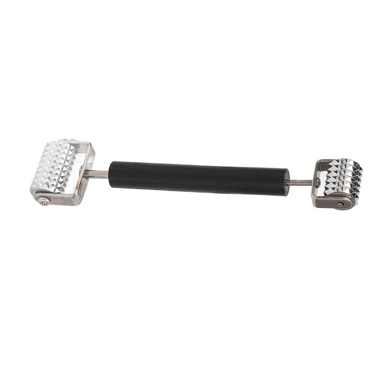 Face Massage Derma Roller Double Head Metal Ridged Derma Roller