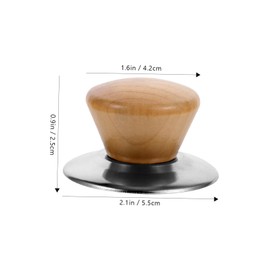 OHPHCALL 3 Sets Cookware Lid Replacement Handles of Wear Resistant Knobs for Safe Kitchen Use Comfortable Installation and Heat Protection for Pots and Pans