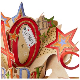 Happy 40th Birthday Pop-Up Greeting Card Original Second Nature 3D Pop Up Cards