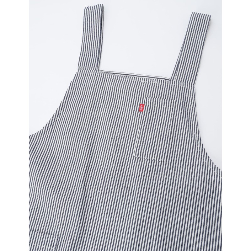 [Edwin] Apron with two-level adjustable back waist button, Hickory H-type,