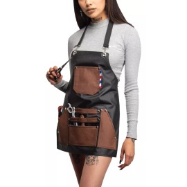 Barbest Mandil Delantal P/mujer Barber Y Estilista Mini Lady Jack Color Negro