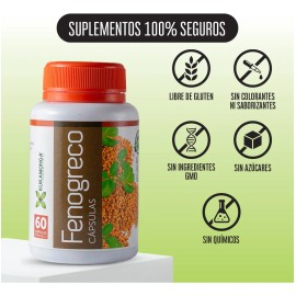 Kit De 2 Frascos De Fenogreco - 60 Cápsulas De 500 Mg Sin Sabor