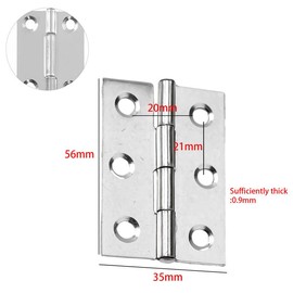 4Pcs Door Hinges,2.5inch Stainless Steel Folding Hinges,Heavy Duty Door Hinge,for Gate,Window,Drawer