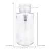 PANA 10oz Clear Push-Down Dispenser Bottle - 1 Bottle -