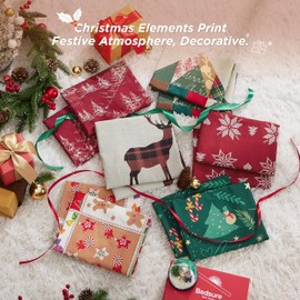 Bedsure Christmas Comforter Set King - Christmas Bedding Comforter Set with Christmas Tree, 3 Pieces, 1 Christmas Tree Printed Comforter and 2 Pillow Shams