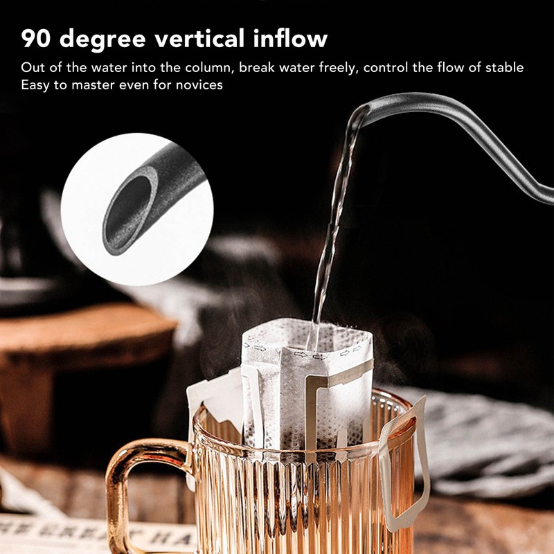 Spout Coffee Pot Professional 600ml Capacity Stainless Steel Gooseneck Coffee