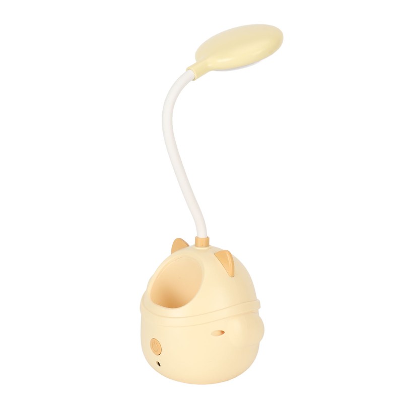 LED Table Lamp USB Charging Gooseneck Reading Light Pen Holder